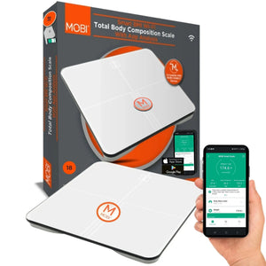 Smart BMI Wi - Fi Total Body Composition Scale with 18 Body Measurements - MOBI USA