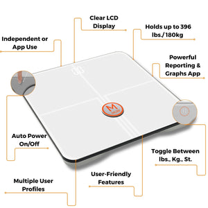 Body Composition Scale Amazon Smart BMI Wi-Fi Total Body Composition Scale - MOBI USA – Crescent ...
