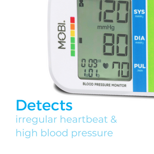 Tracking Made Easy​ - MOBI’s blood pressure cuff lets you check your cardiovascular health anytime, anywhere. Monitor your blood pressure to precise readings